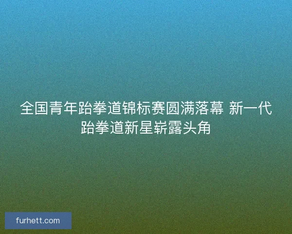 全国青年跆拳道锦标赛圆满落幕 新一代跆拳道新星崭露头角 全国青年跆拳道锦标赛圆满落幕 新一代跆拳道新星崭露头角